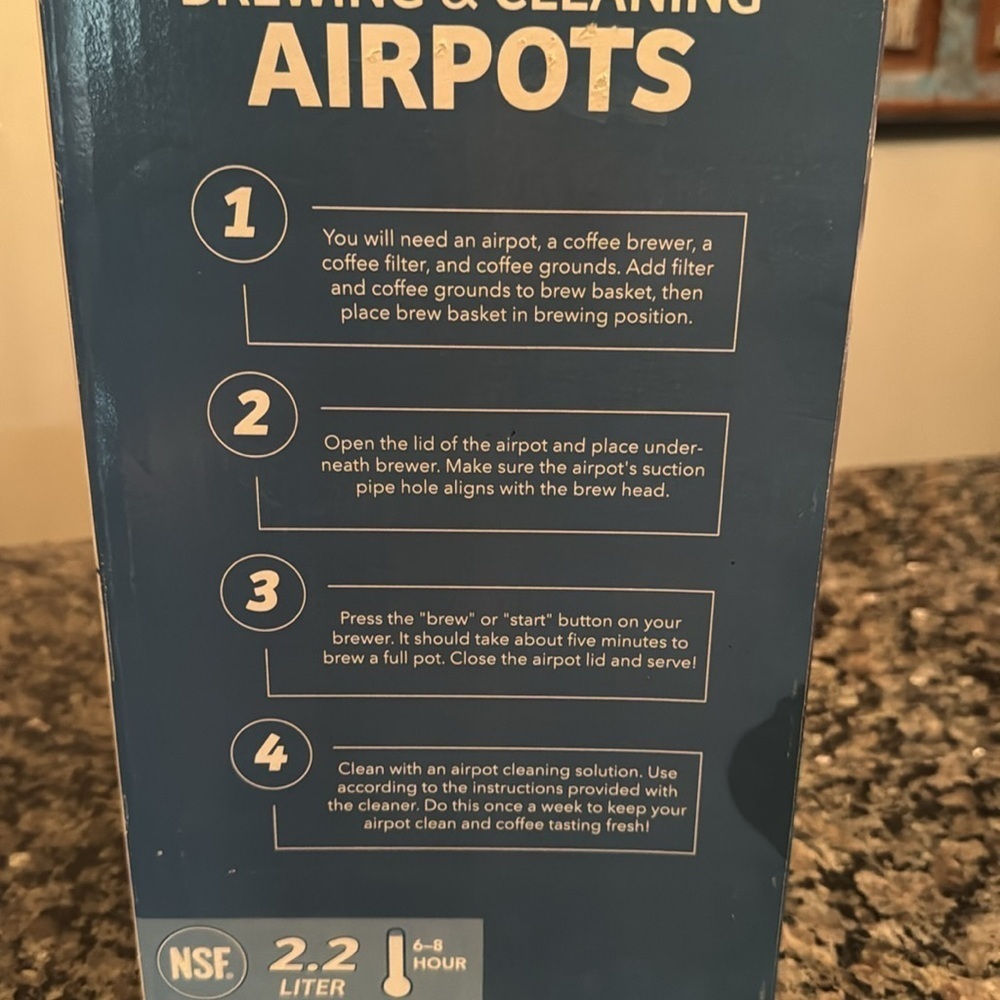 Ideal Settings 74.4 oz (2.2 L) Airpot NWT - Picture 6 of 7